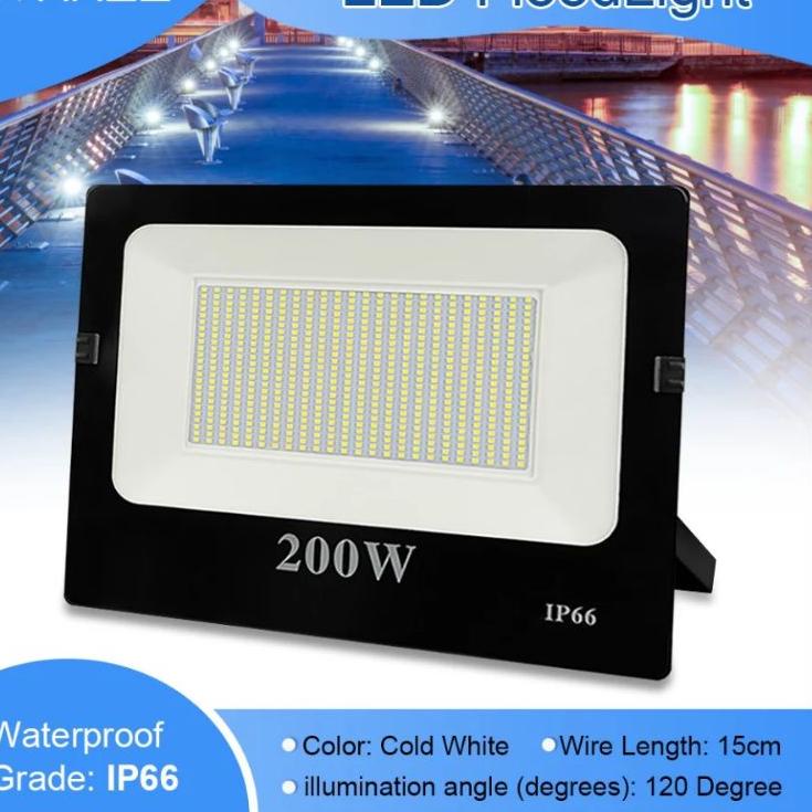 Jual Grosir Pemesanan Emico Lampu Sorot Led 200w Sni 200 Watt Flood Light Outdoor Waterproof 