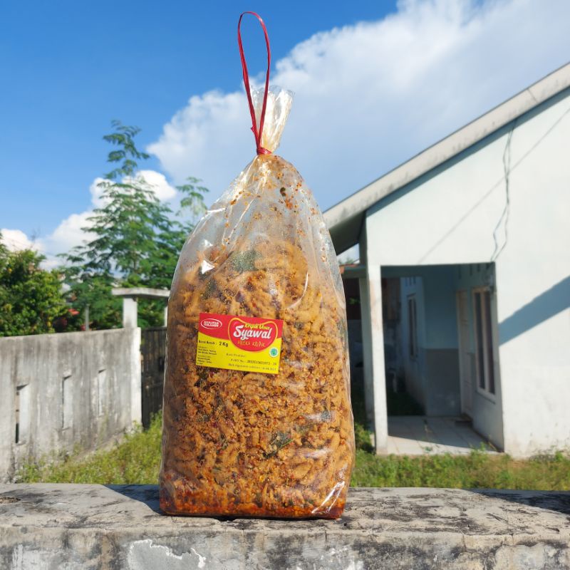 Jual COD 1 BALL KRIPIK USUS SEBLAK BAL ORIGINAL SYAWAL 2 KG KERIPIK ...