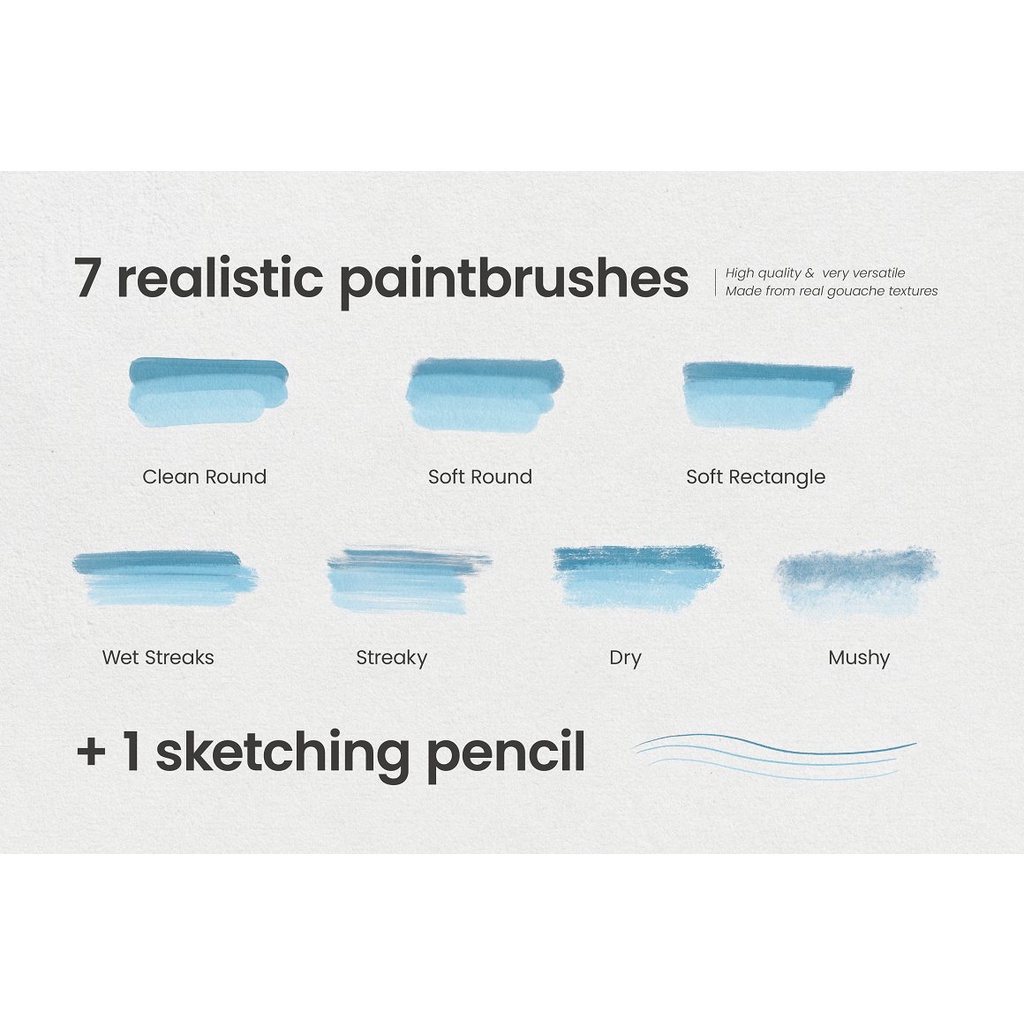 Jual Ultimate Gouache Brushes for Procreate | Shopee Indonesia