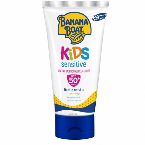 Jual Banana Boat Kids Sensitive Sunscreen Lotion SPF 50+ PA+++ 90 ml ...