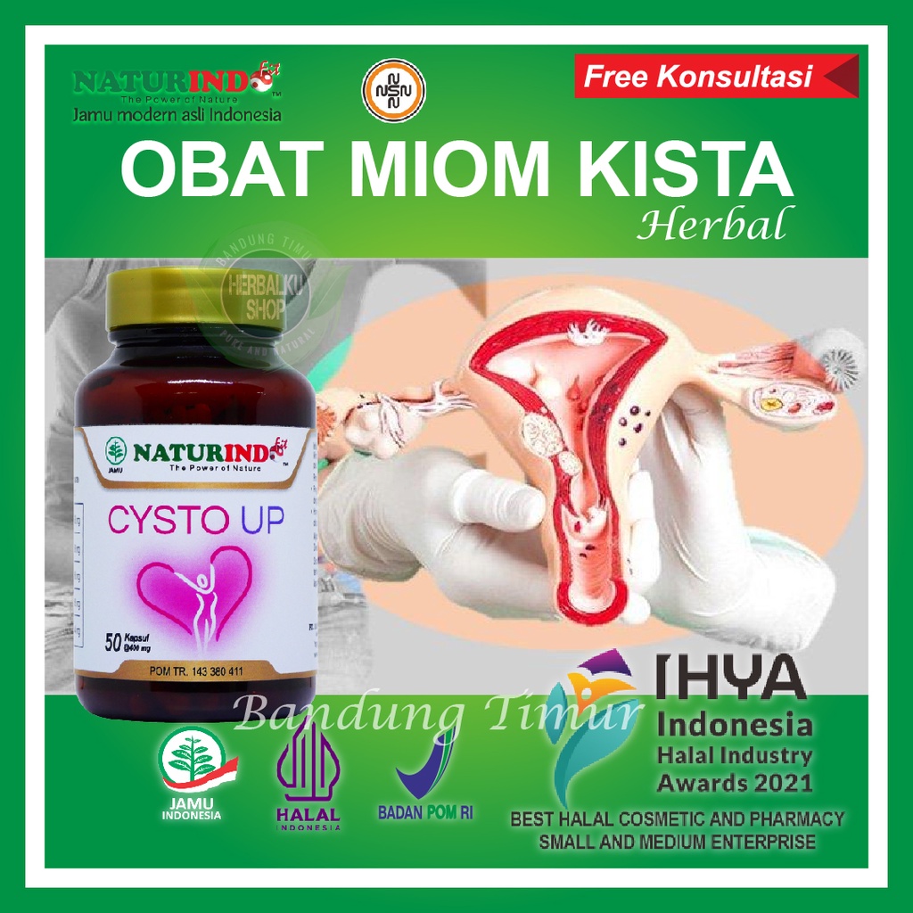 Jual Cysto Up Obat Kista dan Miom Myom Jamu Herbal Coklat Kista