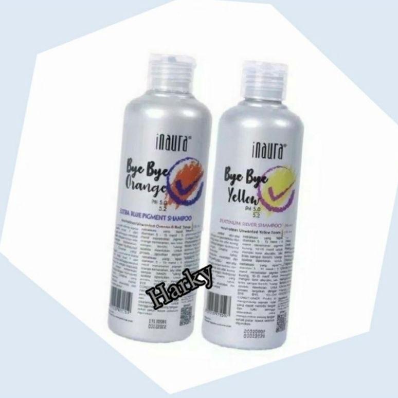Jual ㆅZ INAURA SHAMPOO SILVER NO YELLOW BYE BYE YELLOW BLEACHING ...