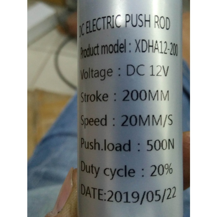 Jual Actuator Motorized Rod Dc 12V Push Pull Rod Telescopic Motor 200Mm ...