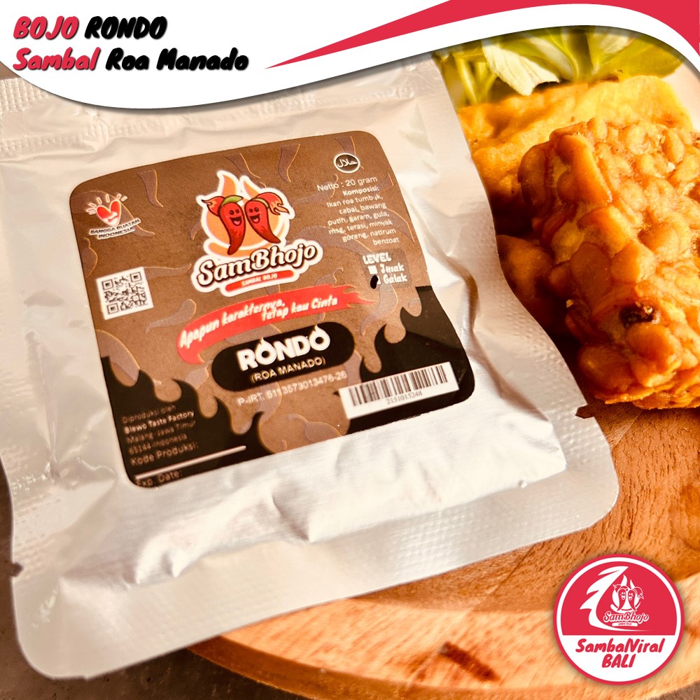 Jual Sambal Roa Manado, Sambal Roa Asap Khas Manado, Sambal Sachet 20 ...