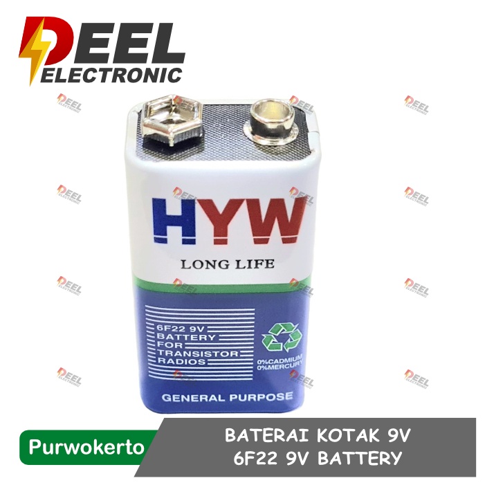 Jual Baterai Kotak V Battery V F E Batere Batre V Battery Volt Shopee Indonesia