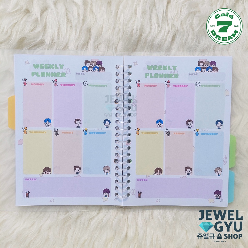 Jual A5 Loose Leaf Isi Kertas Binder Weekly Planner Notes BTS BT21 ...