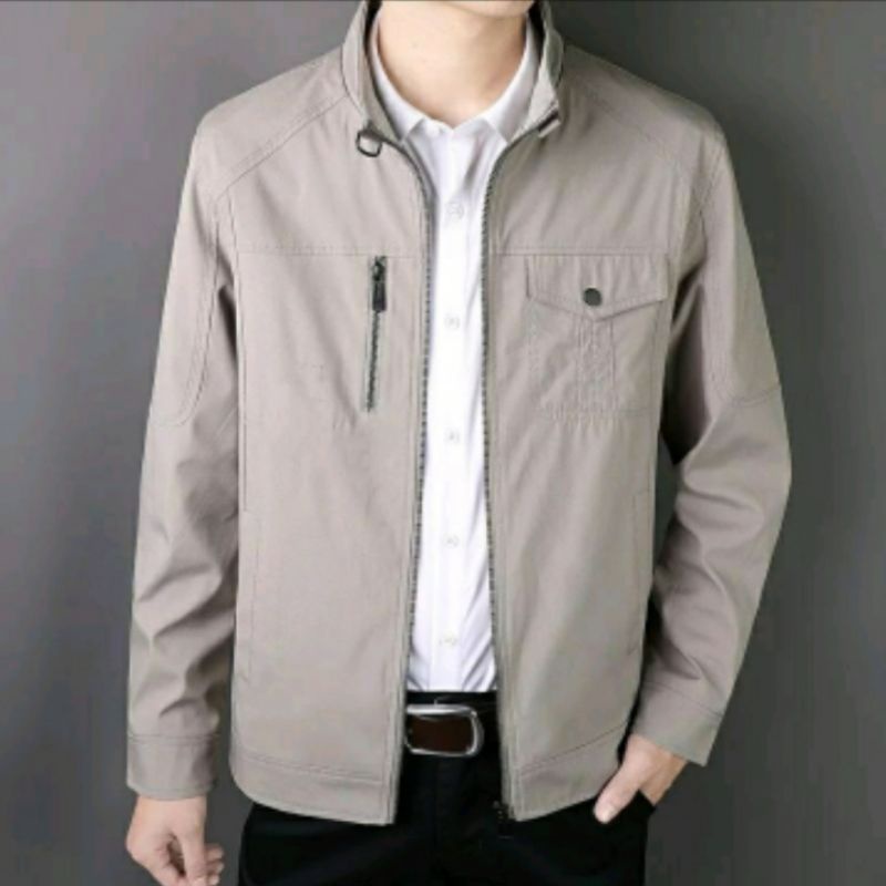 Jual Jaket Semi Katun Pria / Jaket Formal Pria (rstng pingir | Shopee ...