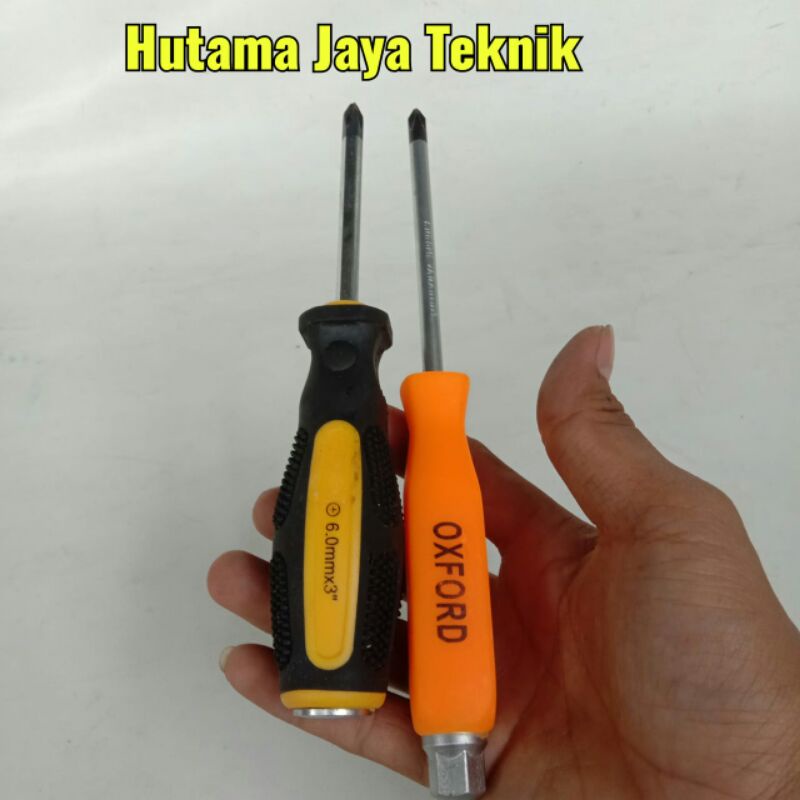 Jual Obeng (+) plus ples karet Plastik Tembus 6mm PH2 Prohex Oxford ...