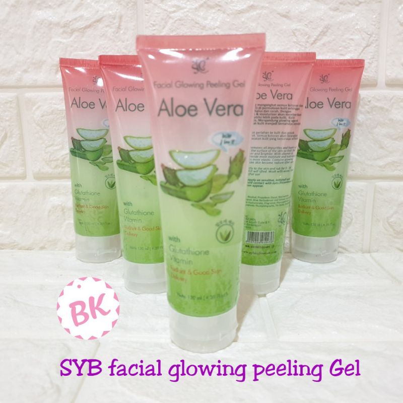 Jual Syb Facial Glowing Peeling Gel Aloe Vera Tube Shopee Indonesia