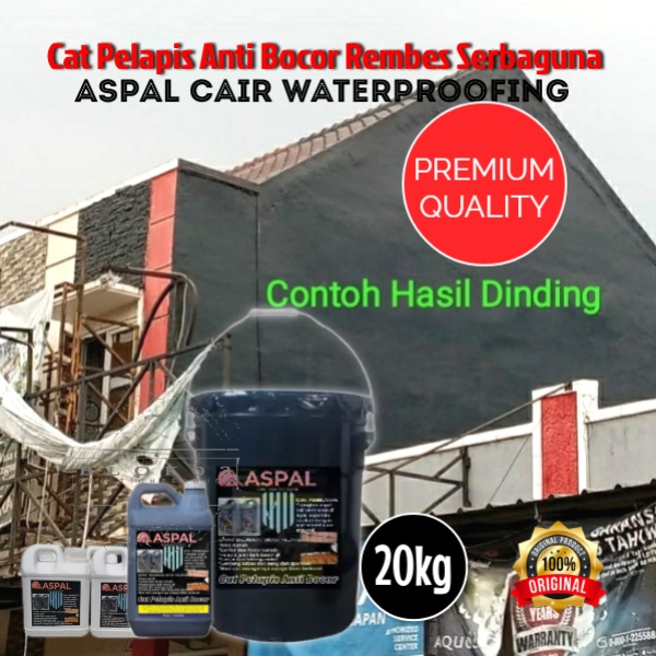 Jual Cat Pelapis Anti Bocor Terbaik Waterproofing Aspal Cair 20 Kg Shopee Indonesia 3879