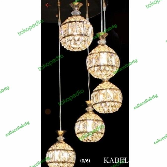 Jual Lampu Gantung Kristal Bulat In Lampu Kristal Mewah Shopee Indonesia