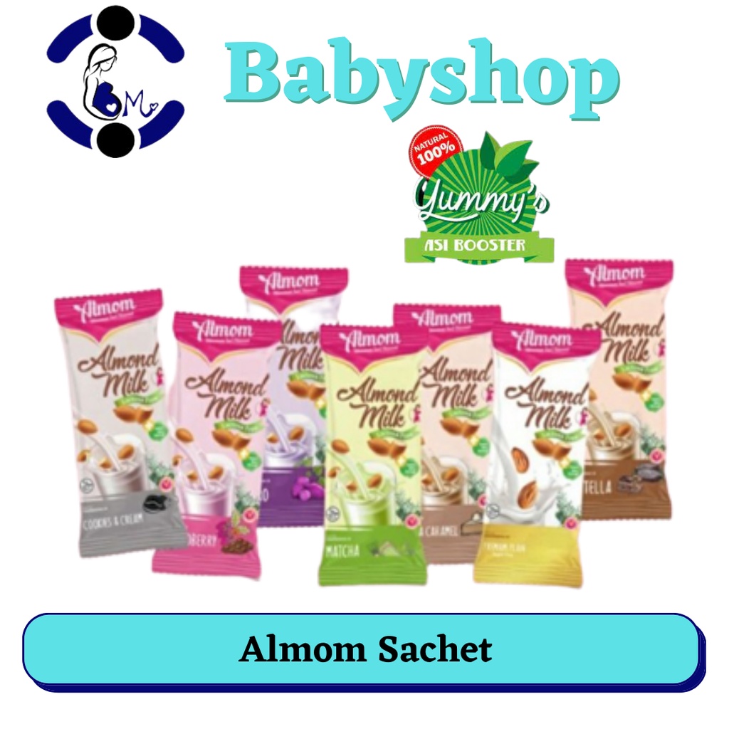 Jual [SACHET] ALMOM Susu Almond Milk Pelancar ASI | Untuk Ibu Hamil Di ...