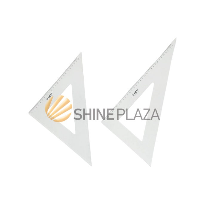 Jual Triangle Acrylic Ruler Set 23-33 cm Ziegel - Penggaris Segitiga ...