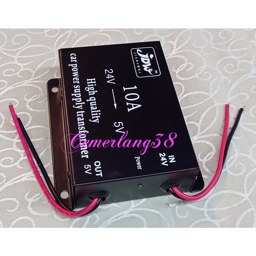 12V/24V To 5V DC-DC Step-Down Converter - 50W 10A Power Module With LED Display
