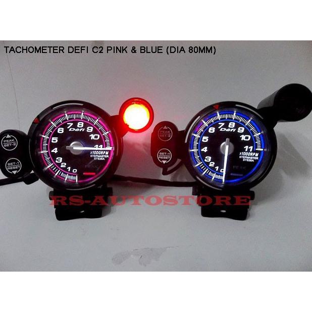 Jual Tachometer Defi C2 Blue Dan Pink 80Mm , Rs-Autostore | Shopee ...