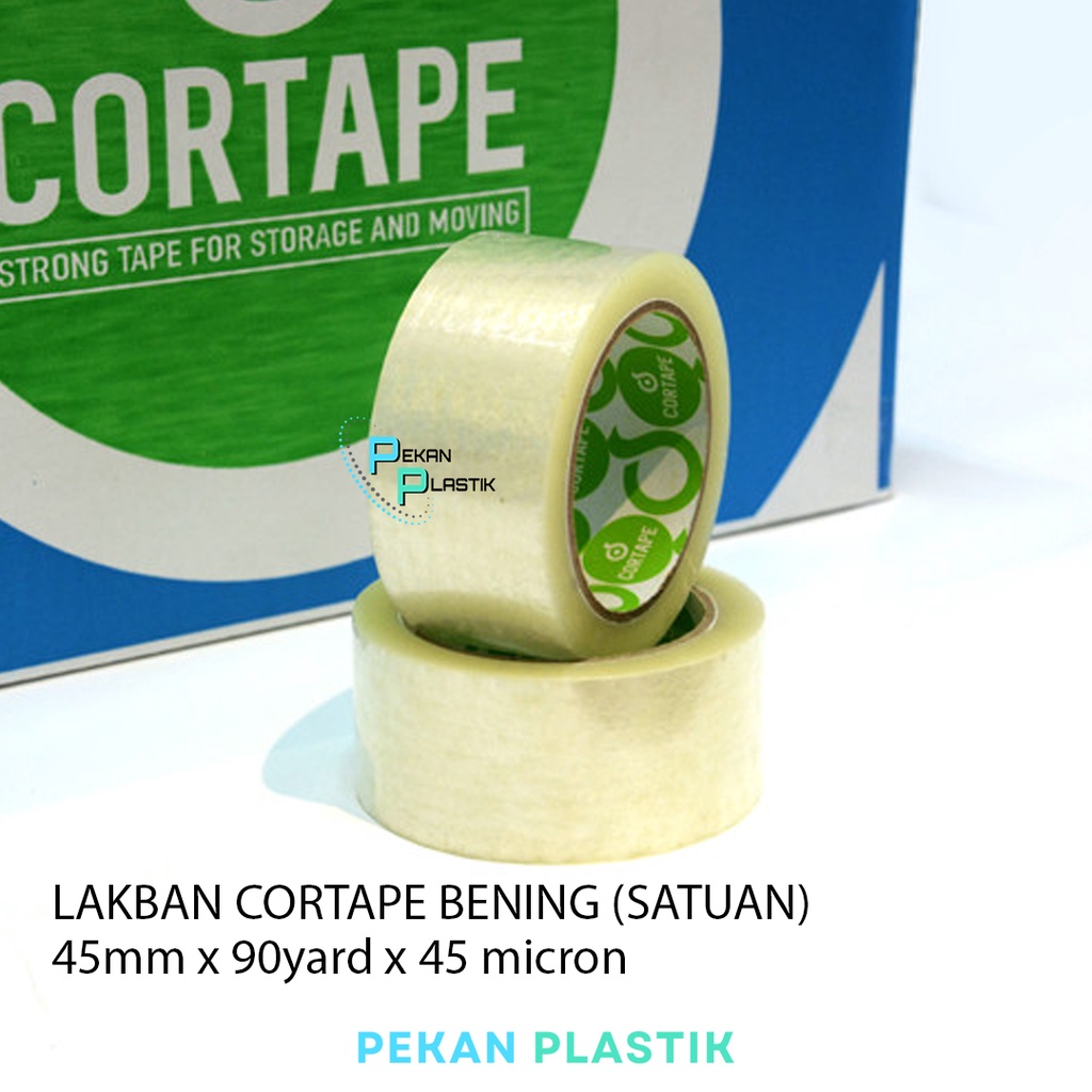 Jual Lakban bening Isolasi OPP Tape CORTAPE PREMIUM /SATUAN | Shopee ...