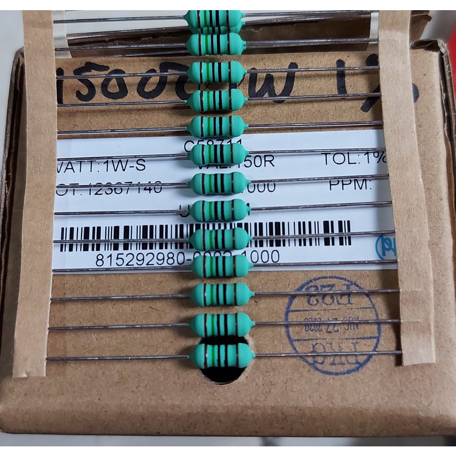 Jual Resistor 150 Ohm 150R 1W 1% Metal Film | Shopee Indonesia