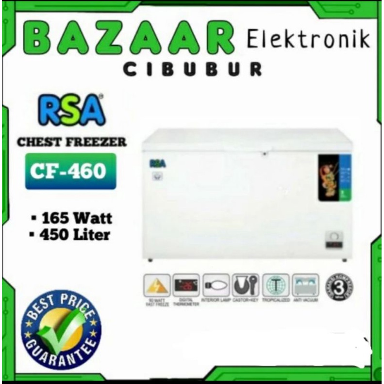 Jual RSA FREEZER BOX CF 460 / CF460 450 LITER | Shopee Indonesia