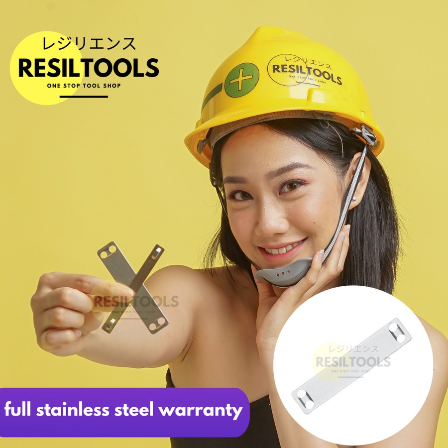 Jual 100 pcs Plat Penanda Kabel Tis stainless steel 1.9 cm x 8.9 cm ...