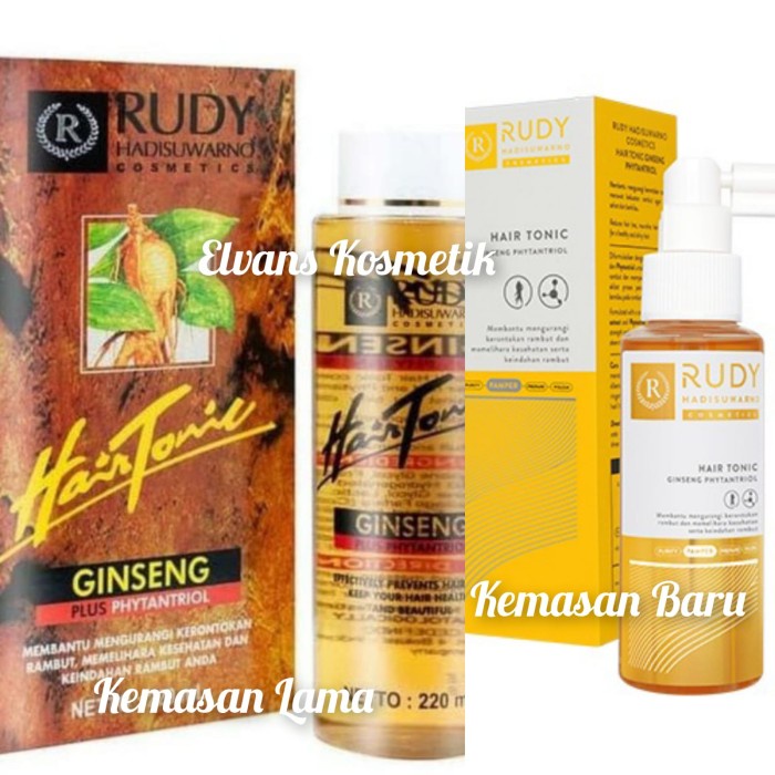 Jual RUDI HADISUWARNO HAIR TONIC GINSENG PLUS PHYTANTRIOL 220ML ...