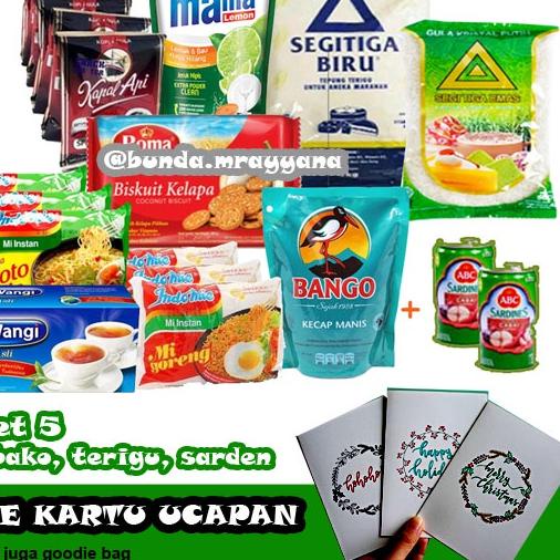 Jual EXCLUSIVE!(free kartu ucapan) #P-05 Paket Sembako (gula kopi sabun ...