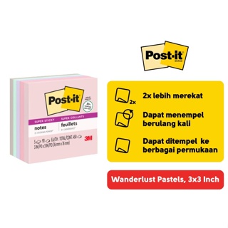 Post-it 3 Pack Pens NTD-PEN3-BLU