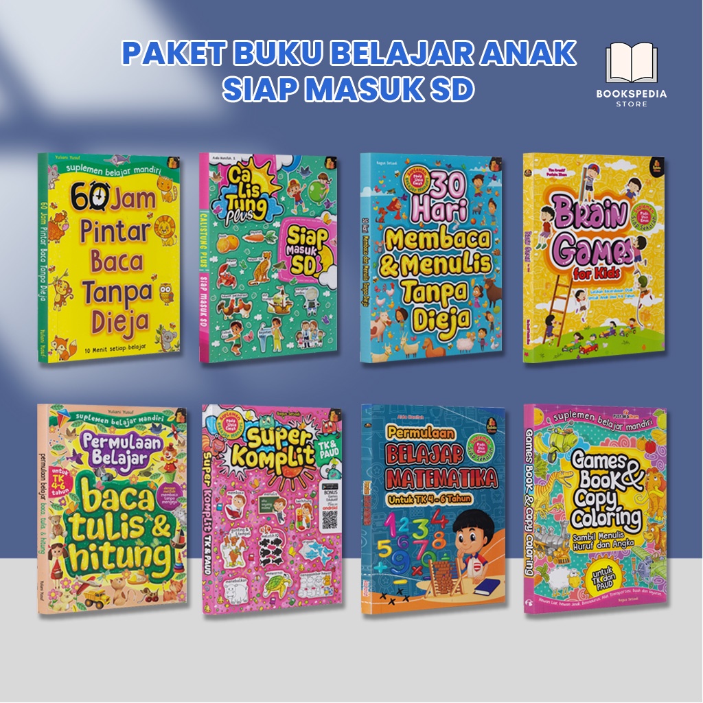 Jual PAKET LENGKAP BUKU BELAJAR MEMBACA - MENULIS - BERHITUNG ANAK SIAP ...