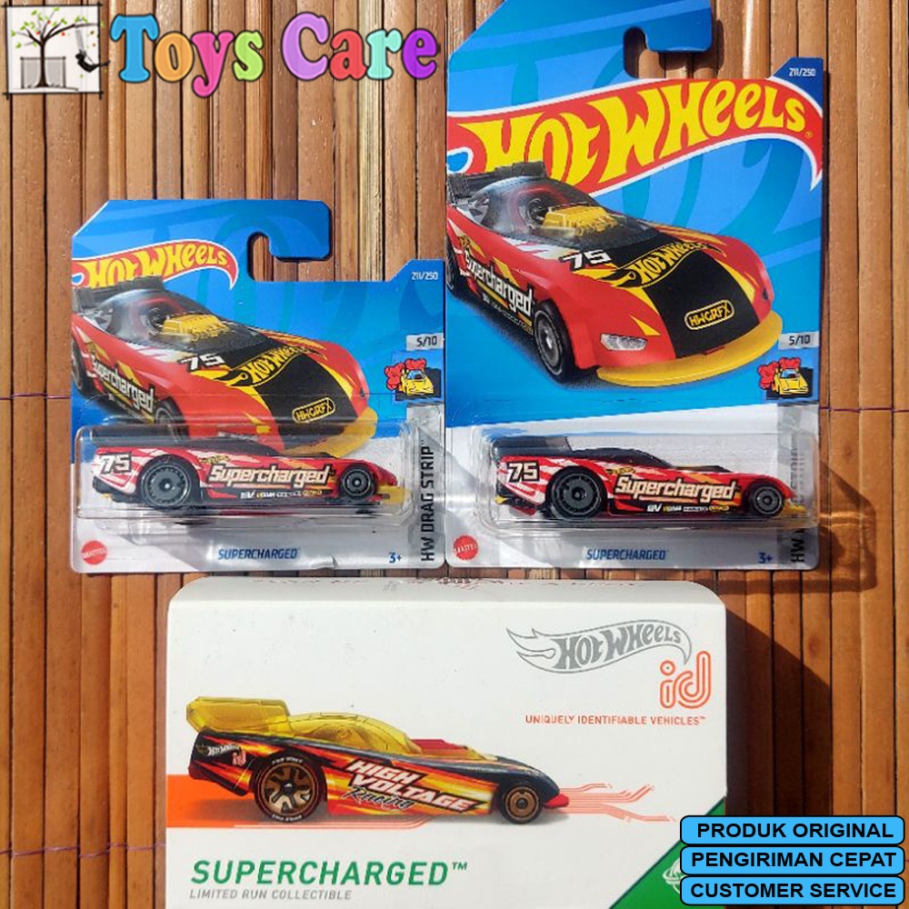 Jual HOTWHEELS ID HW ID SUPERCHARGED KUNING 2022 MERAH SHORT CARD ...