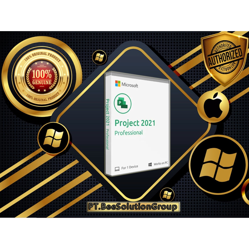 Jual Microsoft Project 2021 Pro PC | Permanent License | 1 PC | 1 User ...