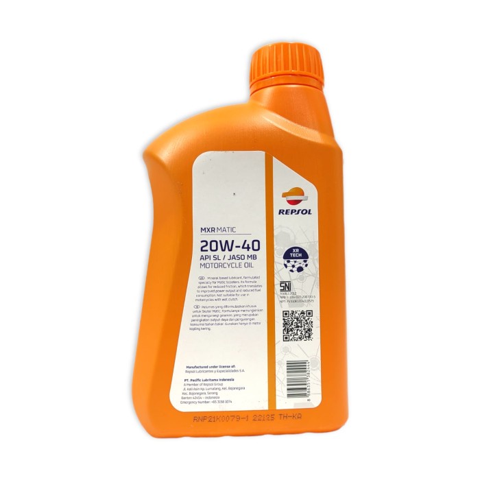 Jual Oli Repsol Mxr Matic Scooter 800 Ml 20W40 Original Repsol Cooling ...