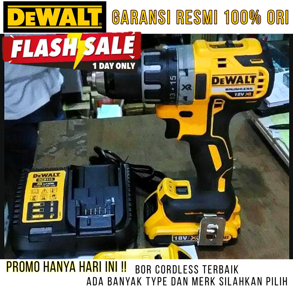 Jual Mesin Bor Baterai Maktec Cordless Impact Drill Mm Besi Kayu