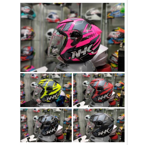Jual NHK R6 PATROL SERIES ALL WARNA DAN PAKET SPOILER HELM OPEN FACE ...