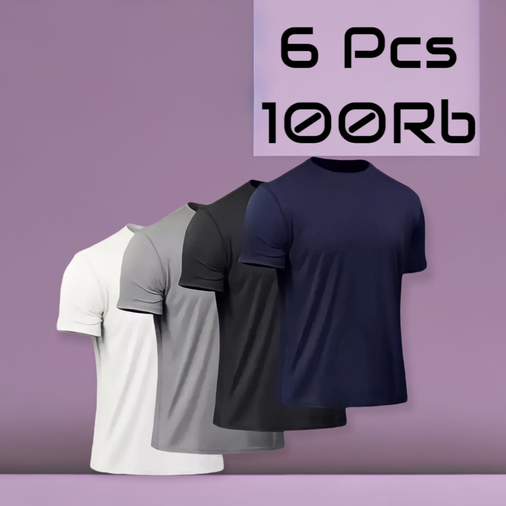 Jual Paket Pcs Kaos Dalam Oblong Pria Hitam Putih Daleman Polos