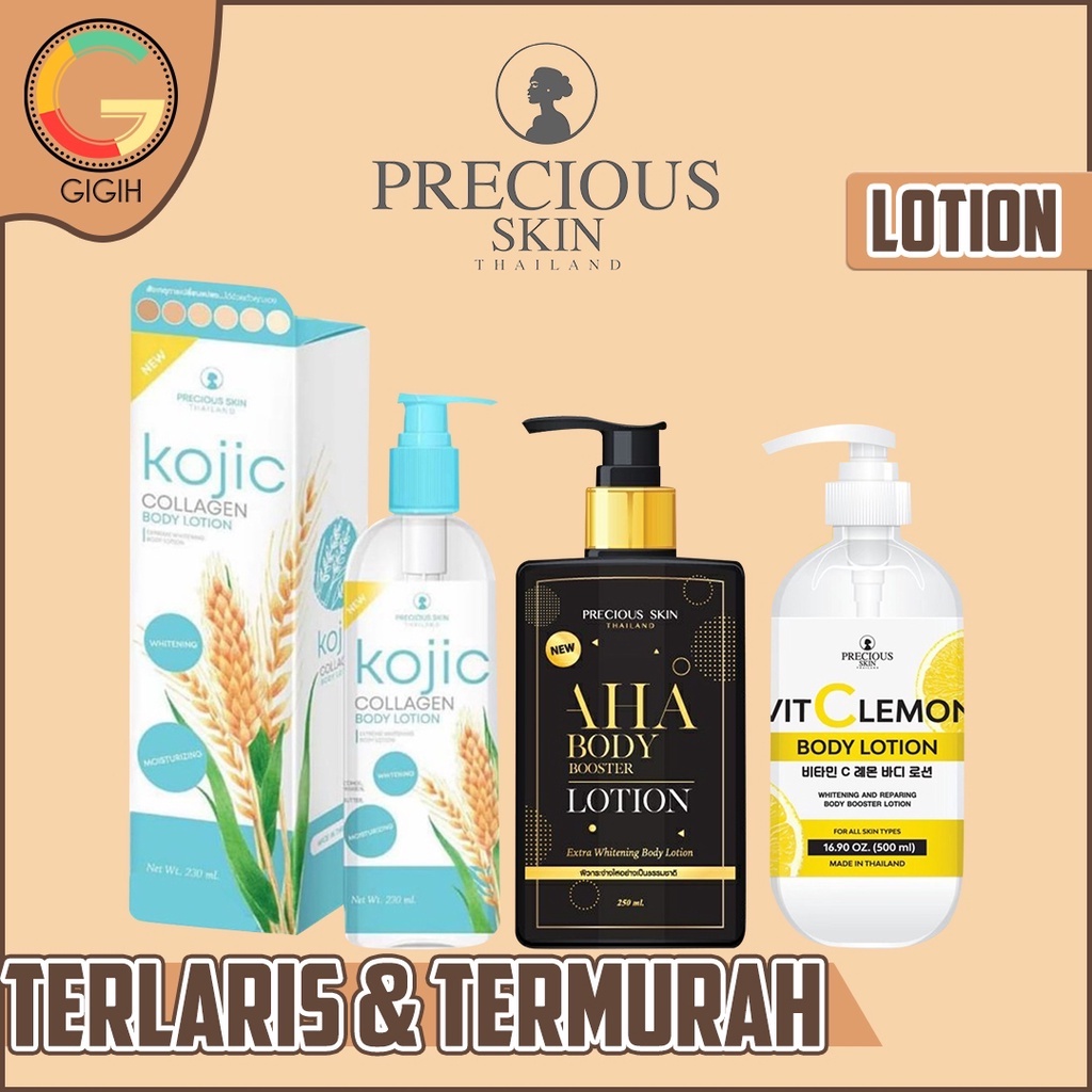 Jual PRECIOUS SKIN LOTION SERIES ( AHA BODY LOTION BOOSTER / KOJIC