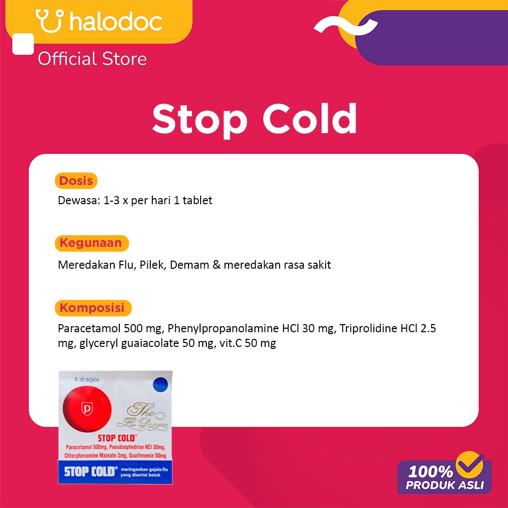 Jual Stop Cold 4 Tablet | Shopee Indonesia