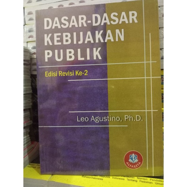 Jual DASAR - DASAR KEBIJAKAN PUBLIK (EDISI REVISI KE 2) ~ ALFABETA ...