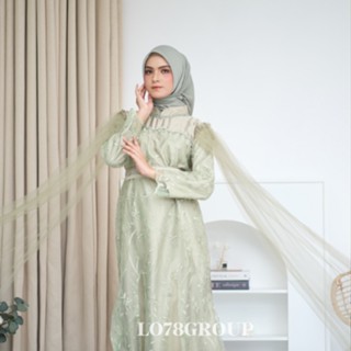 Jual COD BAYAR DI TEMPAT 1 DRESS 7 LOOK ADA JUMBO XXL TERLARIS TEMURAH Gamis FATEEMA Brukat