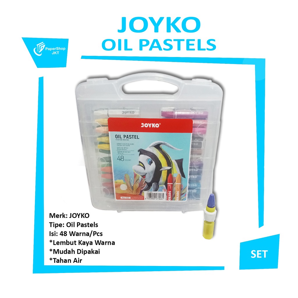 Jual JOYKO Krayon Isi 48 Warna Crayon Oil Pastel 48 Pcs Shopee
