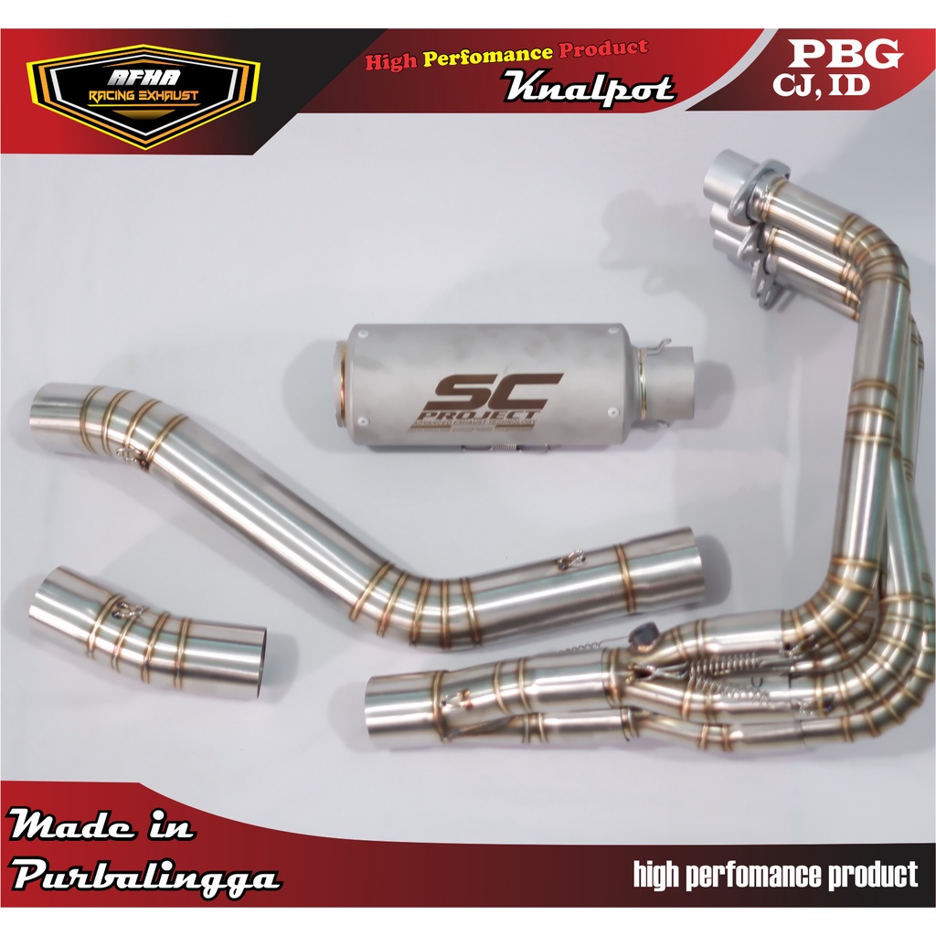 Jual Knalpot Racing Zx25r, Zx25rr 4 Silinder SC Project Dapet Header ...