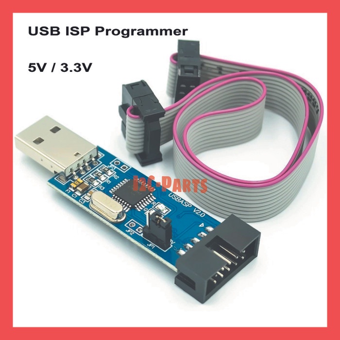 Jual USB ASP ISP USB Programmer Downloader For AVR ATMEL V2.0 USBASP ...