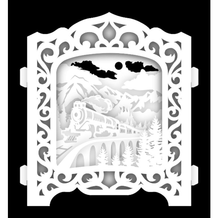Jual template papercut old train | Shopee Indonesia