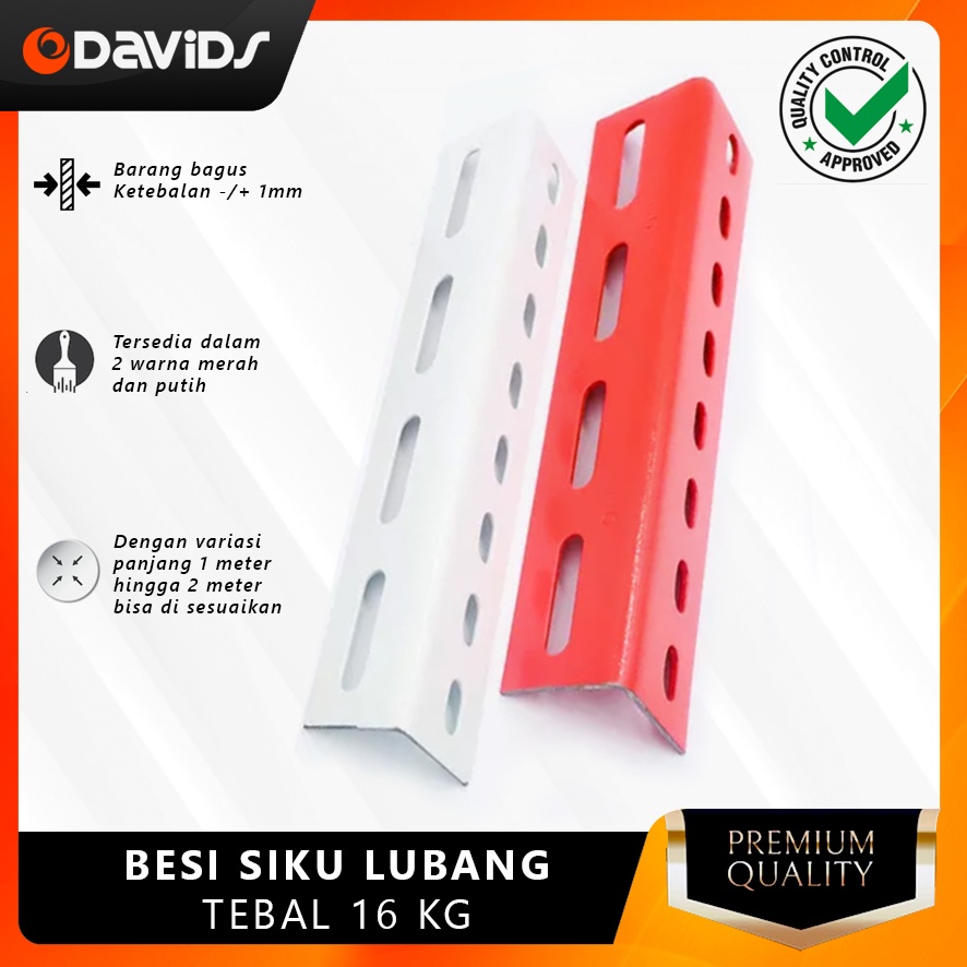 Jual Besi Siku Rak Serbaguna Lubang Panjang Tebal Merah Putih | Shopee ...