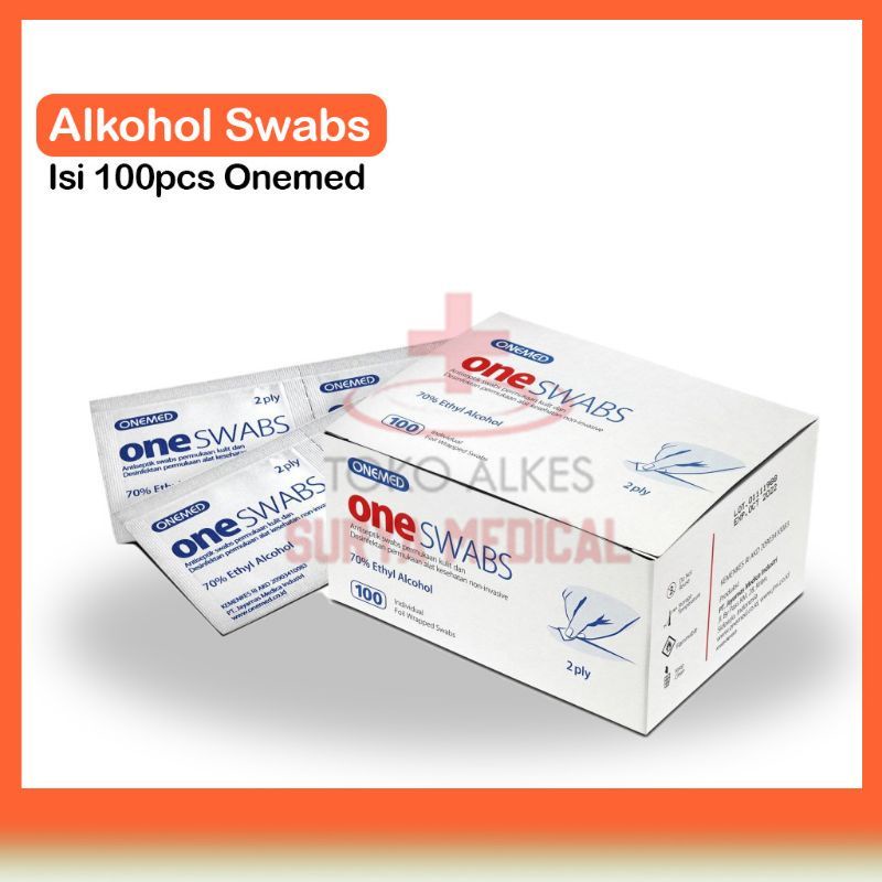 Jual Alcohol Swabs Alkohol Swap Tisu Alkohol OneMed Shopee Indonesia