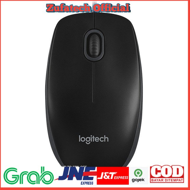 Jual Logitech Wired Mouse - B100 - Black - LTMS0ABK | Shopee Indonesia