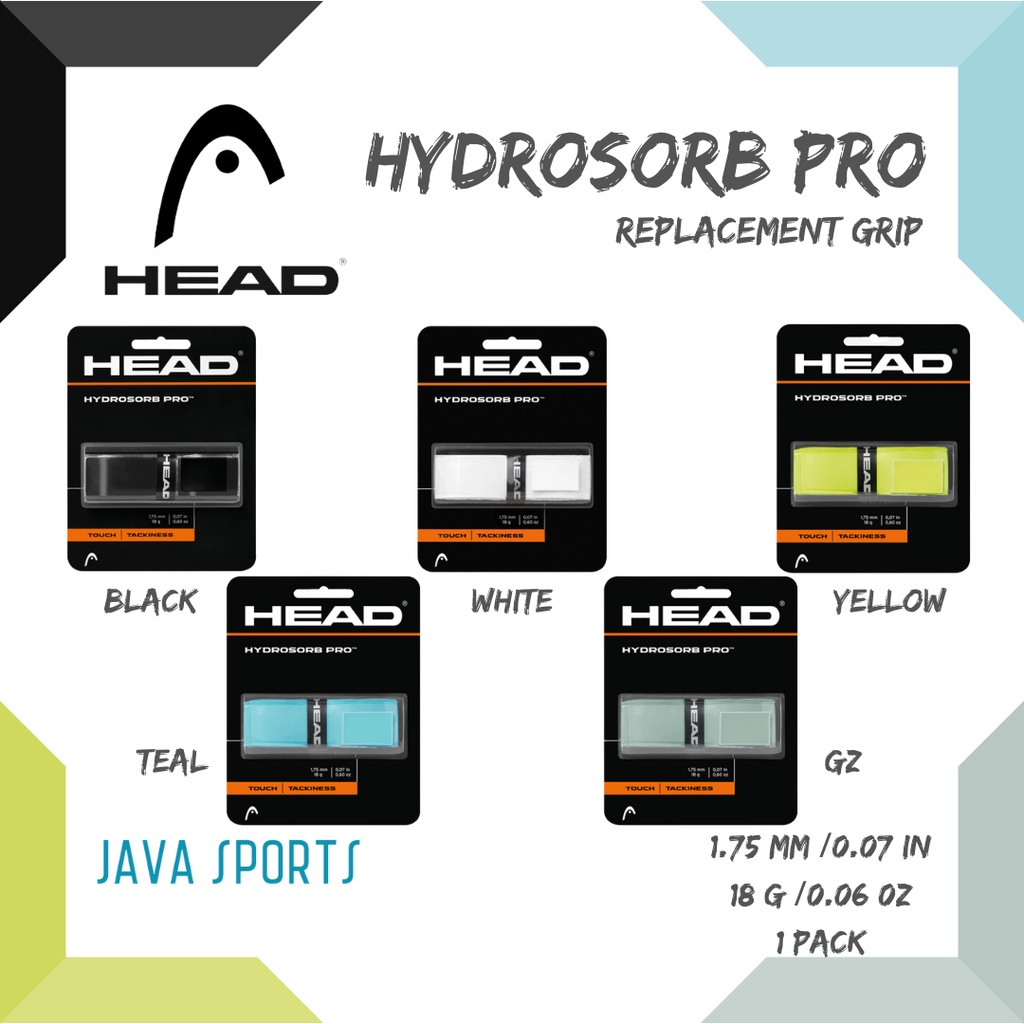 Jual Grip Dasar Tenis Head Hydrosorb Pro Replacement Grip 1 Pack