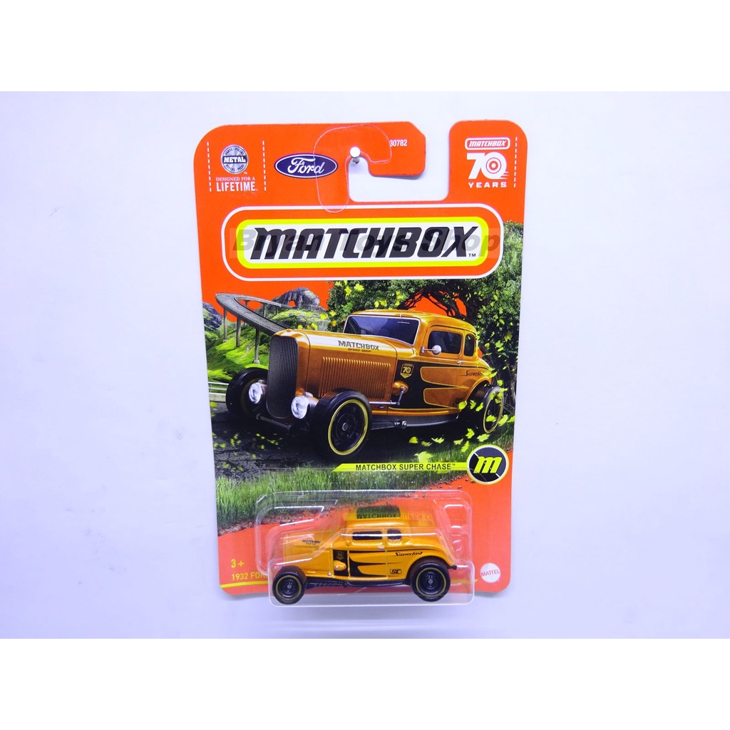 Jual Matchbox Super Chase 1932 Ford Coupe Model B Orange | Shopee Indonesia