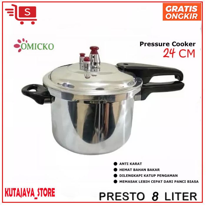 Jual Harga Promo Omicko Pressure Cooker Panci Presto Cm Liter