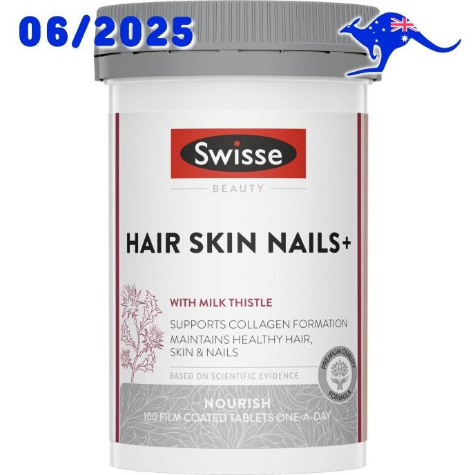 Jual SWISSE Hair Skin Nails 100 Tablet Beauty Skin Regeneration 60 ...