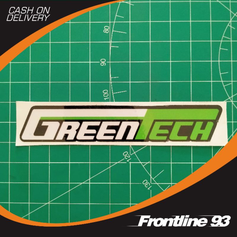 Jual Sticker Print n Cut GREENTECH laminasi glossy stiker racing mobil