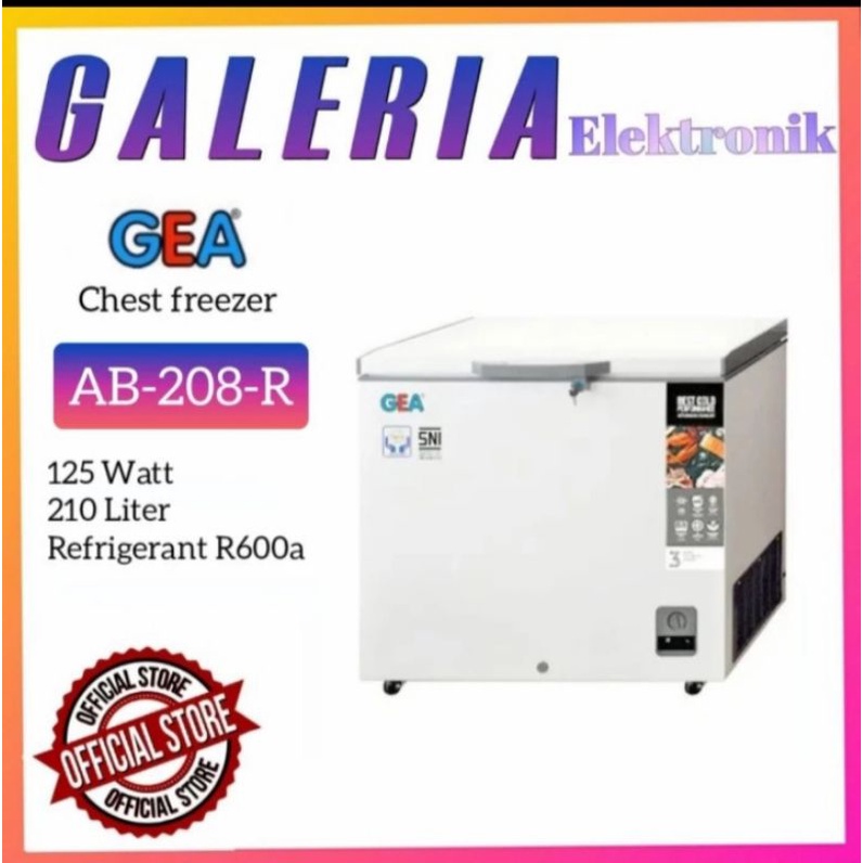 Jual Gea Chest Freezer Liter Ab R Ab R Ab R Box Pembeku Shopee Indonesia